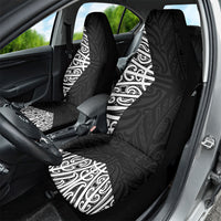 Black New Zealand Puhoro Maori Tattoo Car Seat Cover