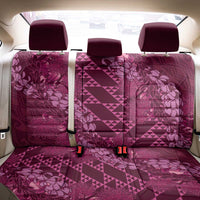 Pink Aloha Hawaii Back Car Seat Cover Hawaiian Kakau Ohia Lehua Lei - Polynesian Pride