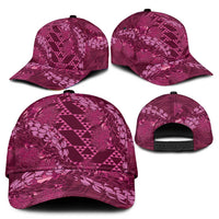 Pink Aloha Hawaii Classic Cap Hawaiian Kakau Ohia Lehua Lei - Polynesian Pride
