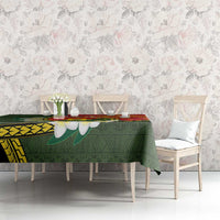 Personalised PNG Isten Hailans Provins Tablecloth Papua New Guinea Plumeria Melanesian Pattern - Polynesian Pride