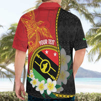 Personalised PNG Sauten Hailans Hawaiian Shirt Papua New Guinea Plumeria Melanesian Pattern - Polynesian Pride