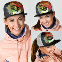 PNG Sauten Hailans Mesh Trucker Cap Papua New Guinea Plumeria Melanesian Pattern - Polynesian Pride