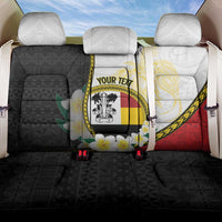 Personalised PNG Madang Provins Back Car Seat Cover Papua New Guinea Plumeria Melanesian Pattern - Polynesian Pride
