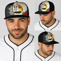 PNG Madang Provins Baseball Net Cap Papua New Guinea Plumeria Melanesian Pattern - Polynesian Pride