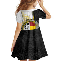 Personalised PNG Madang Provins Family Matching Summer Maxi Dress and Hawaiian Shirt Papua New Guinea Plumeria Melanesian Pattern - Polynesian Pride