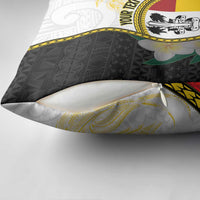 Personalised PNG Madang Provins Pillow Cover Papua New Guinea Plumeria Melanesian Pattern - Polynesian Pride