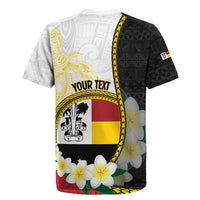 Personalised PNG Madang Provins Rugby Jersey Papua New Guinea Plumeria Melanesian Pattern - Polynesian Pride