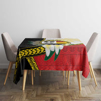 Personalised PNG Madang Provins Tablecloth Papua New Guinea Plumeria Melanesian Pattern - Polynesian Pride