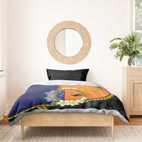 Personalised PNG Niu Ailan Bedding Set Papua New Guinea Plumeria Melanesian Pattern - Polynesian Pride