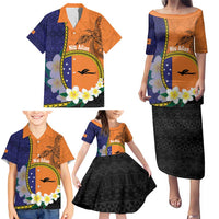 Personalised PNG Niu Ailan Family Matching Puletasi and Hawaiian Shirt Papua New Guinea Plumeria Melanesian Pattern - Polynesian Pride