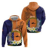Personalised PNG Niu Ailan Hoodie Papua New Guinea Plumeria Melanesian Pattern - Polynesian Pride