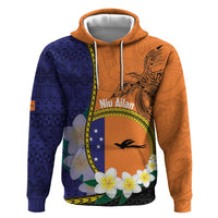 Personalised PNG Niu Ailan Zip Hoodie Papua New Guinea Plumeria Melanesian Pattern - Polynesian Pride