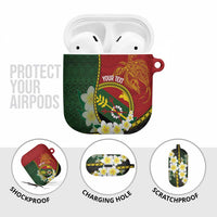 Personalised PNG Simbu Provins AirPods Case Papua New Guinea Plumeria Melanesian Pattern - Polynesian Pride