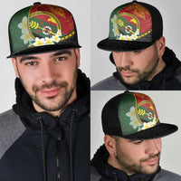 PNG Simbu Provins Mesh Trucker Cap Papua New Guinea Plumeria Melanesian Pattern - Polynesian Pride