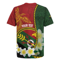 Personalised PNG Simbu Provins Rugby Jersey Papua New Guinea Plumeria Melanesian Pattern - Polynesian Pride