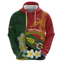 Personalised PNG Simbu Provins Zip Hoodie Papua New Guinea Plumeria Melanesian Pattern - Polynesian Pride