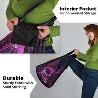 Polynesia Suicide Prevention Awareness Grocery Bag Your Life Is Worth Living For Polynesian Pink