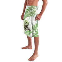 Green New Zealand Tuatara Lavalava Aotearoa Sphenodon Punctatus Silver Fern