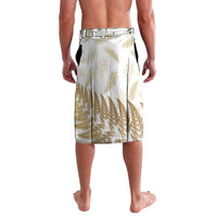 Gold New Zealand Tuatara Lavalava Aotearoa Sphenodon Punctatus Silver Fern