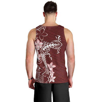 Oxblood Hawaii Men Tank Top Hammerhead Shark Tattoo Curve Polynesian - Polynesian Pride