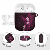 Pink Hawaii AirPods Case Hammerhead Shark Tattoo Curve Polynesian - Polynesian Pride