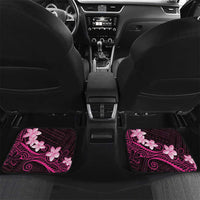 Pink Hawaii Car Mats Hammerhead Shark Tattoo Curve Polynesian - Polynesian Pride