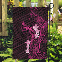 Pink Hawaii Garden Flag Hammerhead Shark Tattoo Curve Polynesian - Polynesian Pride