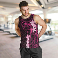Pink Hawaii Men Tank Top Hammerhead Shark Tattoo Curve Polynesian - Polynesian Pride