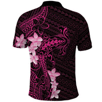 Pink Hawaii Polo Shirt Hammerhead Shark Tattoo Curve Polynesian - Polynesian Pride