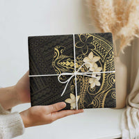 Black and Gold Hawaii Wrapping Paper Hammerhead Shark Tattoo Curve Polynesian - Polynesian Pride