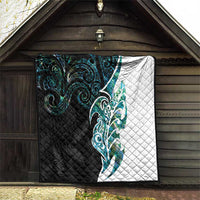 Proud Aotearoa Quilt Maori Silver Fern Mix Paua Shell Pattern LT14 - Polynesian Pride
