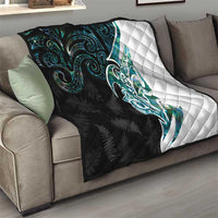 Proud Aotearoa Quilt Maori Silver Fern Mix Paua Shell Pattern LT14 - Polynesian Pride