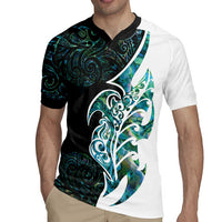 Proud Aotearoa Rugby Jersey Maori Silver Fern Mix Paua Shell Pattern