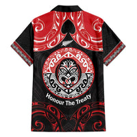 Aotearoa Toitu Te Tiriti Family Matching Short Sleeve Bodycon Dress and Hawaiian Shirt Haka Tiki Honour The Treaty LT14 - Polynesian Pride