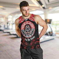 Aotearoa Toitu Te Tiriti Men Tank Top Haka Tiki Honour The Treaty