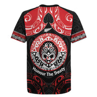 Aotearoa Toitu Te Tiriti Rugby Jersey Haka Tiki Honour The Treaty LT14 - Polynesian Pride