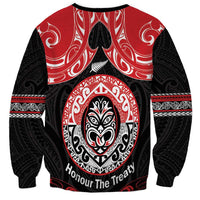 Aotearoa Toitu Te Tiriti Sweatshirt Haka Tiki Honour The Treaty