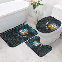 Personalized New Zealand Darts Beer Bathroom Set Paua Shell Aotearoa Maori Tattoo - Polynesian Pride