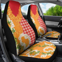 Prince Kuhio Aloha Hawaii Car Seat Cover Plumeria Ilima Lei Palaka Motifs LT14 - Polynesian Pride