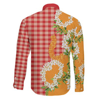 Prince Kuhio Aloha Hawaii Family Matching Mermaid Dress and Hawaiian Shirt Plumeria Ilima Lei Palaka Motifs LT14 - Polynesian Pride