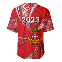Personalised Tonga College Alete Baseball Jersey Class Of Year Kolisi Tonga Ngatu Pattern LT14 - Polynesian Pride