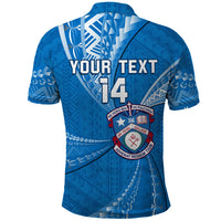 Custom Tonga Apifoou College Polo Shirt Tongan Ngatu Pattern LT14 - Polynesian Pride