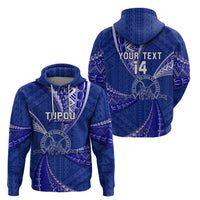 Custom Tonga Tupou College Hoodie Tongan Ngatu Pattern LT14 - Polynesian Pride