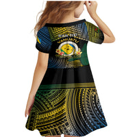 Personalised Malampa Day Family Matching Mermaid Dress and Hawaiian Shirt Vanuatu Provinces Polynesian Pattern LT14 - Polynesian Pride