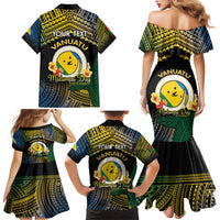 Personalised Malampa Day Family Matching Mermaid Dress and Hawaiian Shirt Vanuatu Provinces Polynesian Pattern LT14 - Polynesian Pride