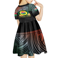 Personalised Penama Day Kid Short Sleeve Dress Vanuatu Provinces Polynesian Pattern LT14 - Polynesian Pride