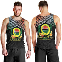Personalised Penama Day Men Tank Top Vanuatu Provinces Polynesian Pattern