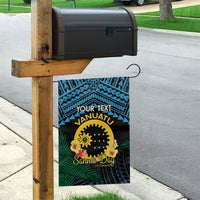 Personalised Sanma Day Garden Flag Vanuatu Provinces Polynesian Pattern