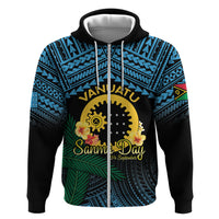 Personalised Sanma Day Hoodie Vanuatu Provinces Polynesian Pattern