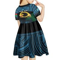 Personalised Sanma Day Kid Short Sleeve Dress Vanuatu Provinces Polynesian Pattern LT14 - Polynesian Pride